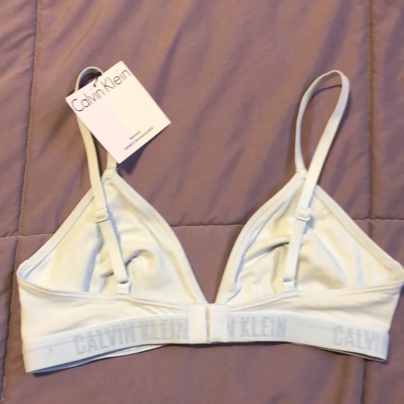 CALVIN KLIEN BRALETTE - NWT light blue -Large - Picture 5 of 6